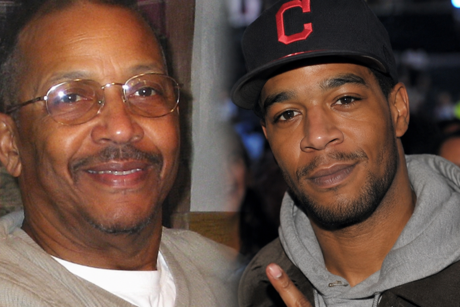 AI-generated editorial image representing Lindberg Mescudi and Kid Cudi in a father-and-son family feature